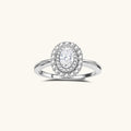 Double Halo Promise Moissanite Ring by Fliora