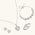 Heart Symphony Moissanite Set by Fliora