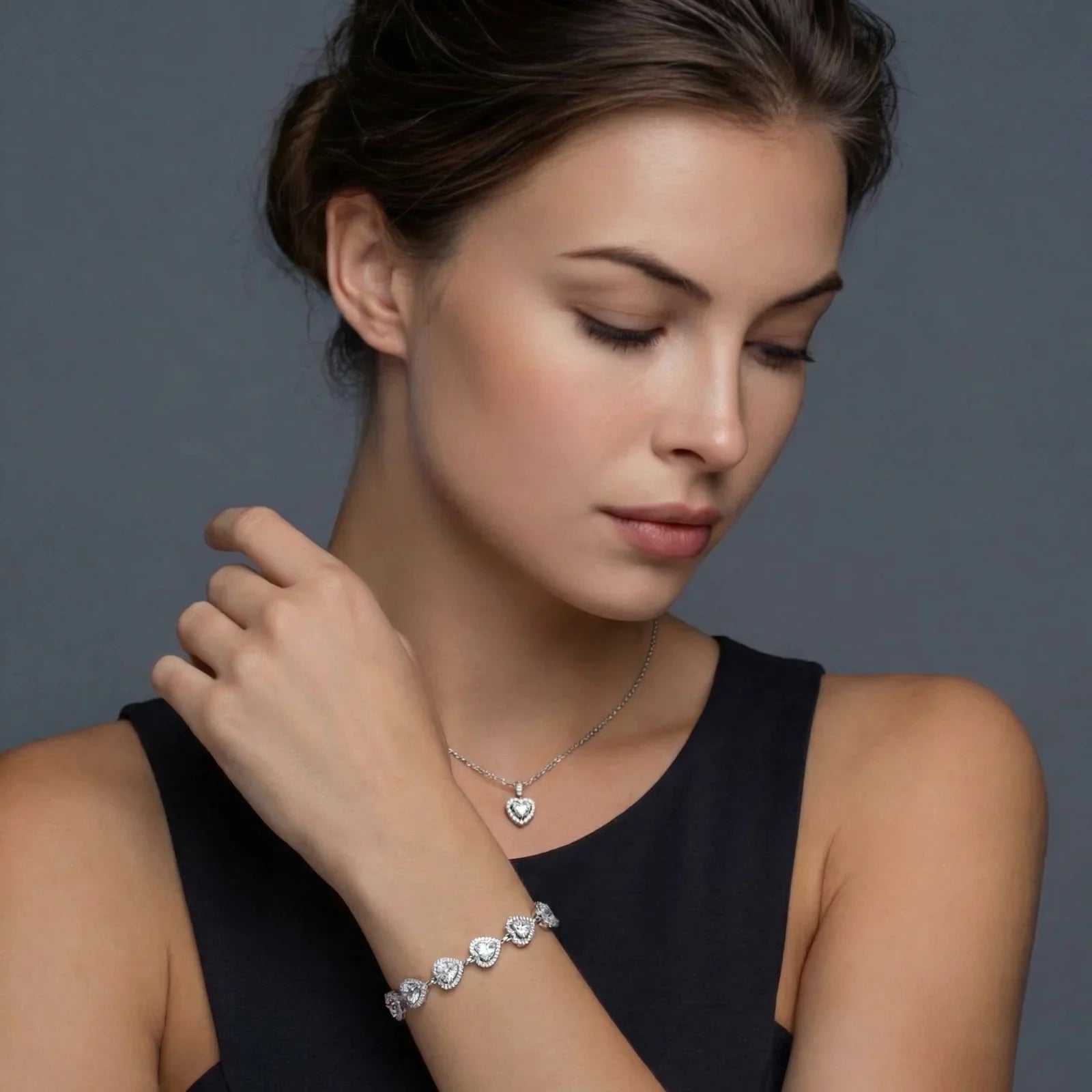 Heart Symphony Moissanite Set by Fliora