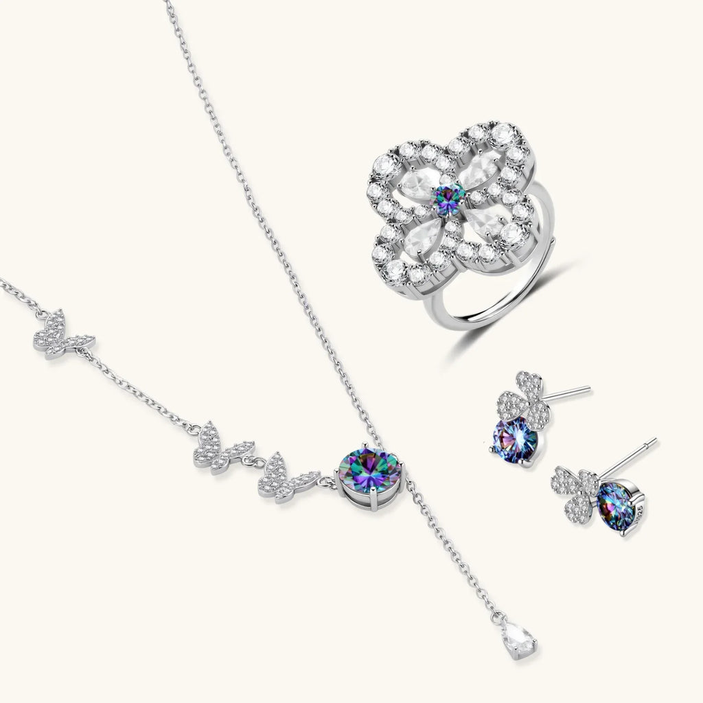 Lucky Clover Moissanite Set by Fliora