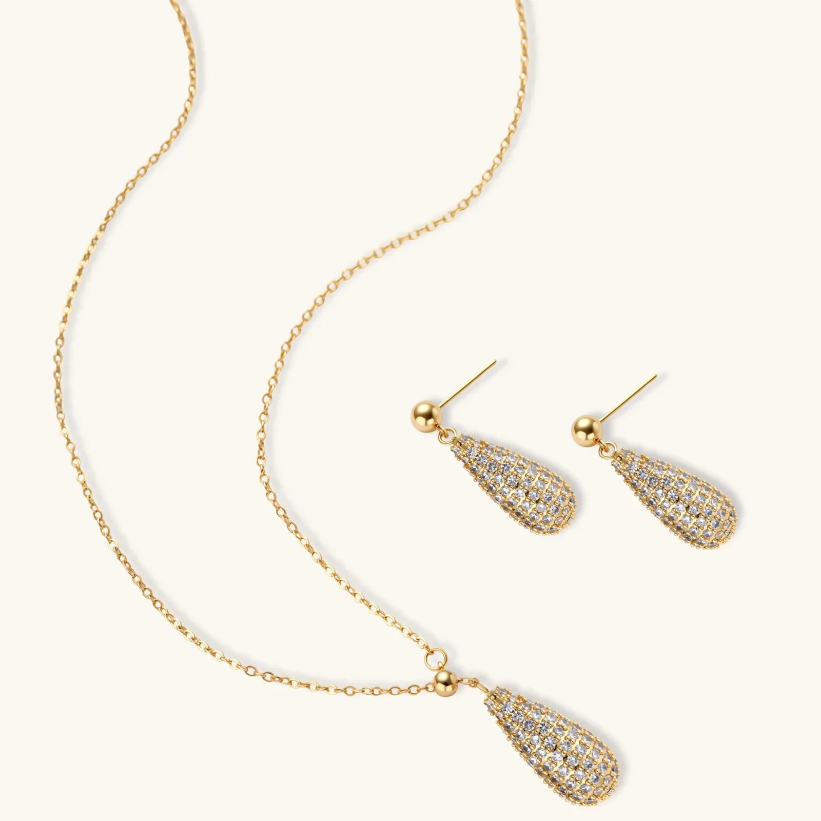 Golden Luxe Crystal Set by Fliora