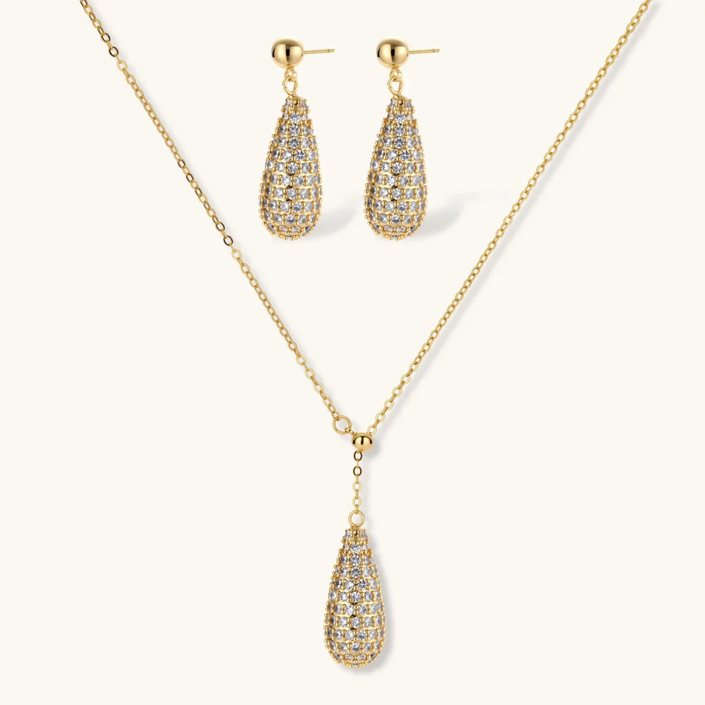 Golden Luxe Crystal Set by Fliora