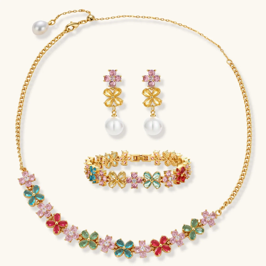 Garden Bloom Jewelry Set by Fliora