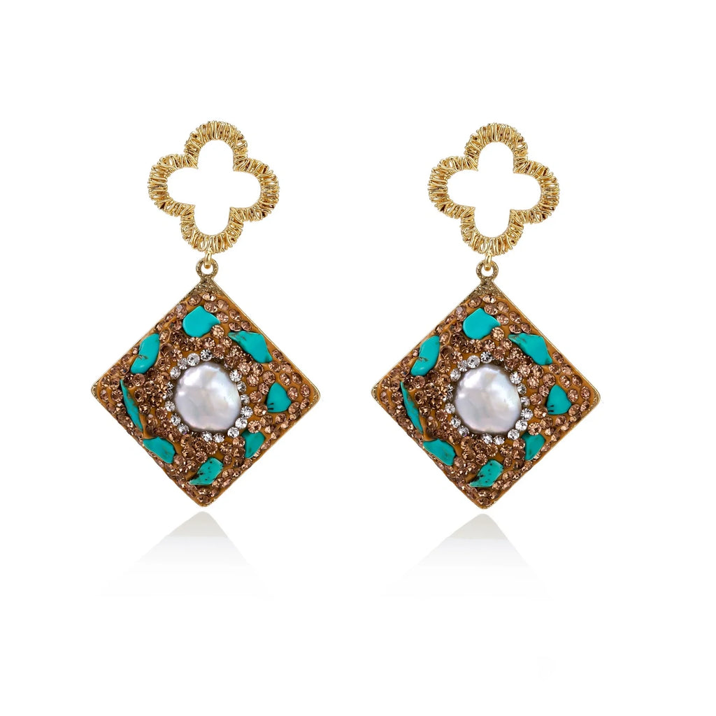 Moroccan Dreams Drop Earrings by Fliora