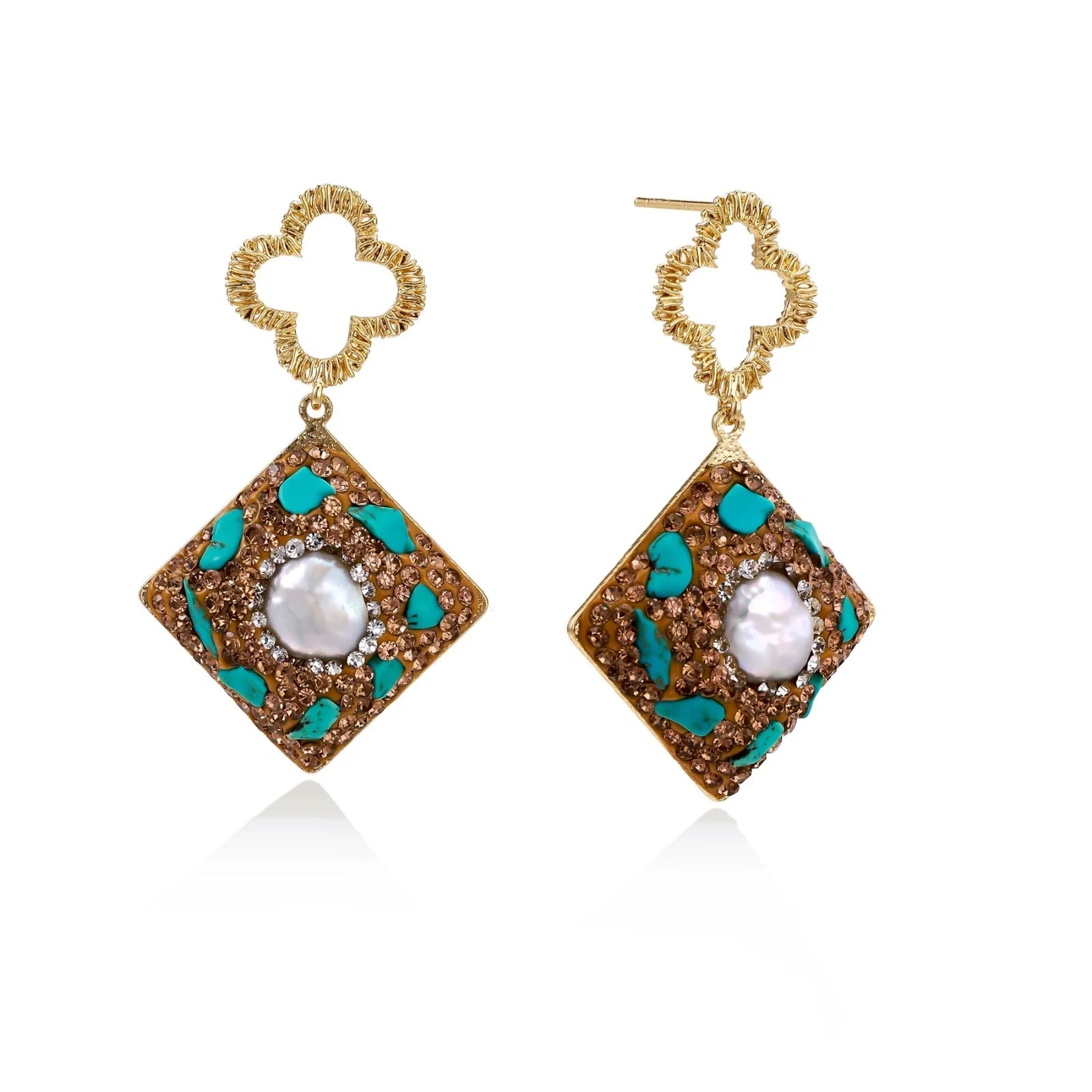 Moroccan Dreams Drop Earrings by Fliora