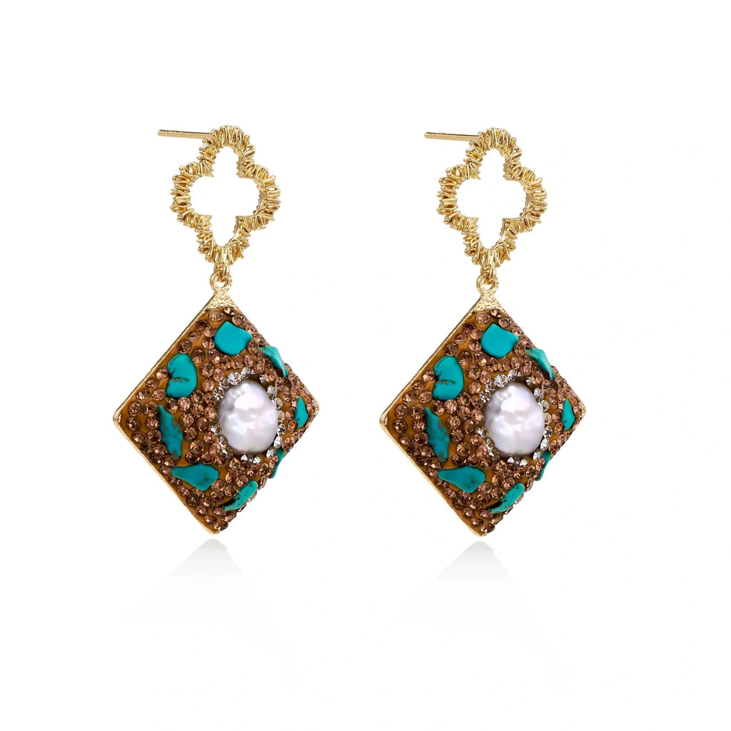 Moroccan Dreams Drop Earrings by Fliora