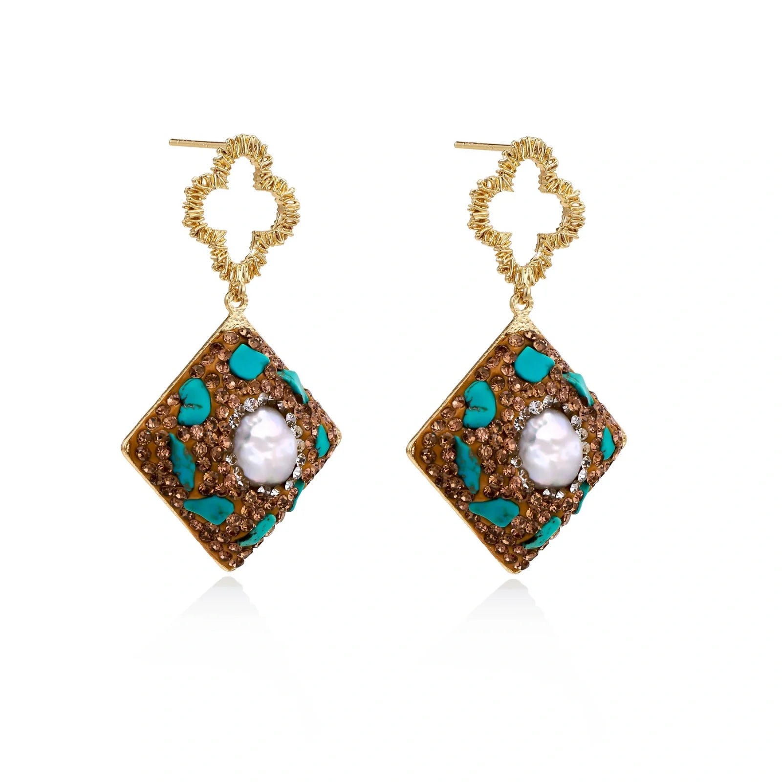 Moroccan Dreams Drop Earrings by Fliora