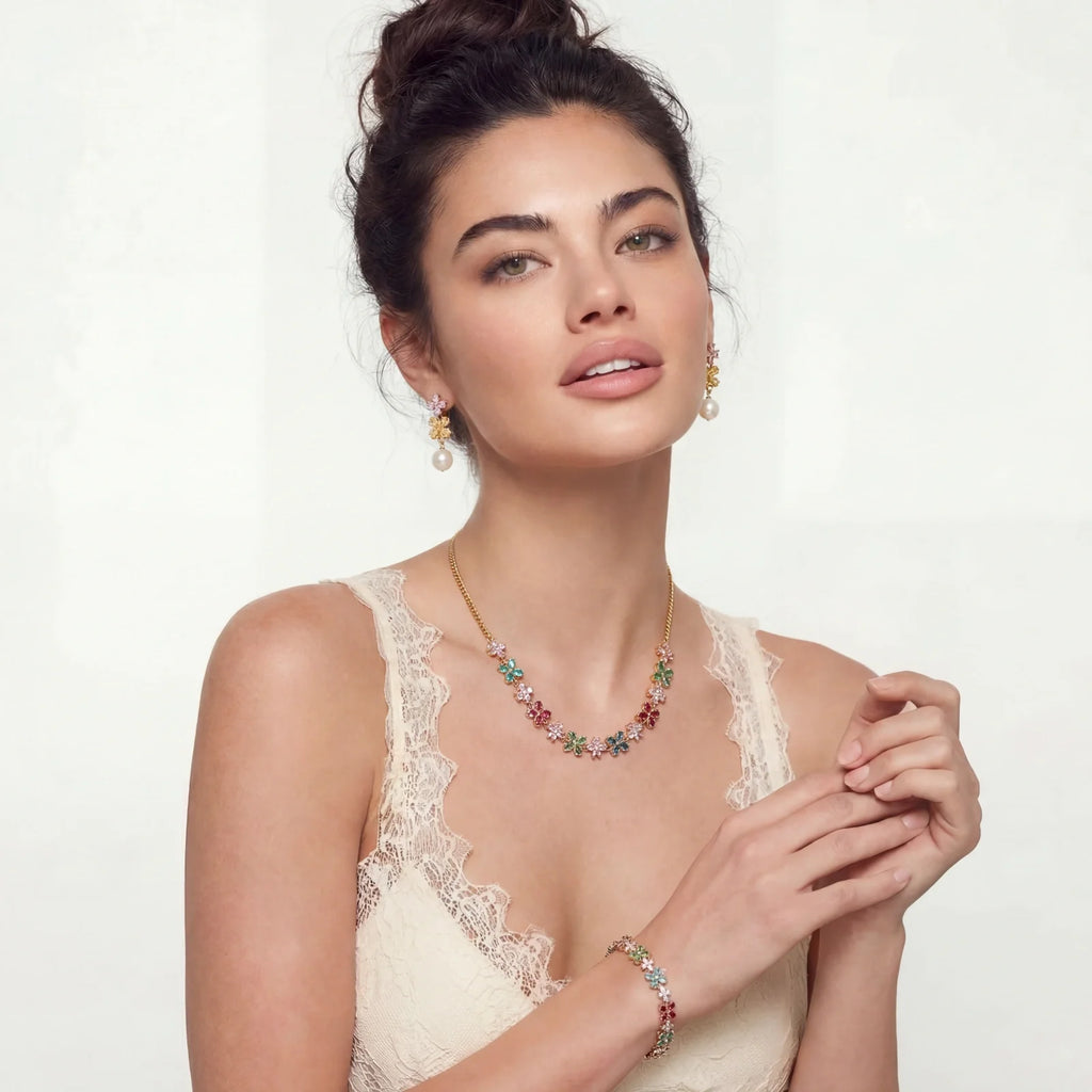 Garden Bloom Jewelry Set by Fliora