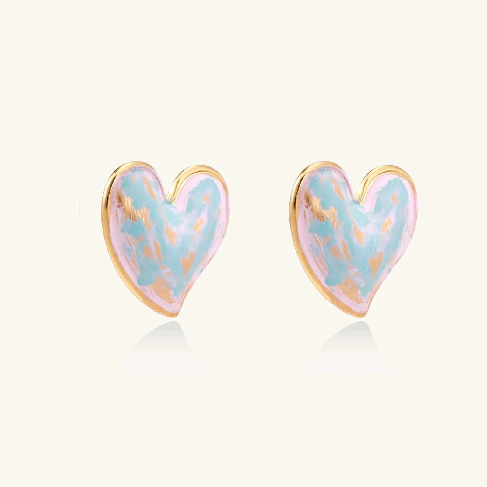 Dreamy Heart Studs | Doe and Kin