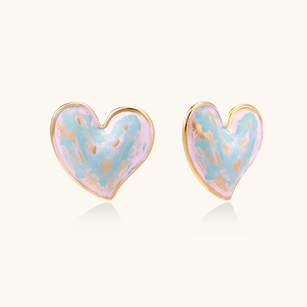 Dreamy Heart Studs | Doe and Kin