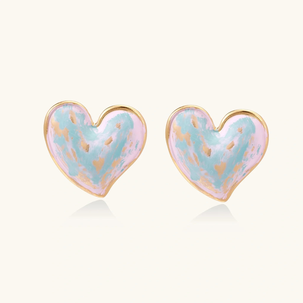 Dreamy Heart Studs | Doe and Kin