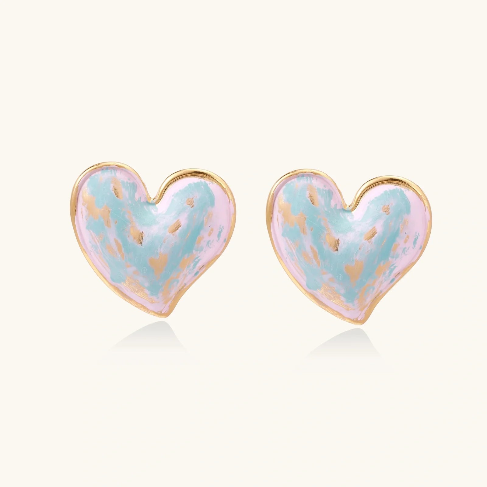 Dreamy Heart Studs | Doe and Kin