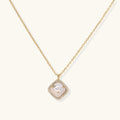 Golden Halo Pearl Pendant by Fliora