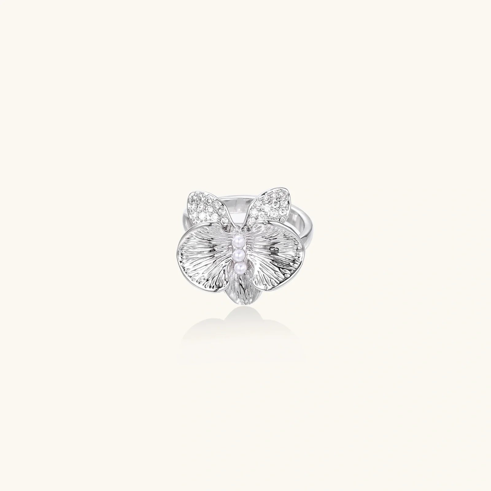 Pearl Orchid Ring by Fliora