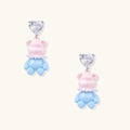 Kawaii Bear Crystal Earrings | Doe and Kin