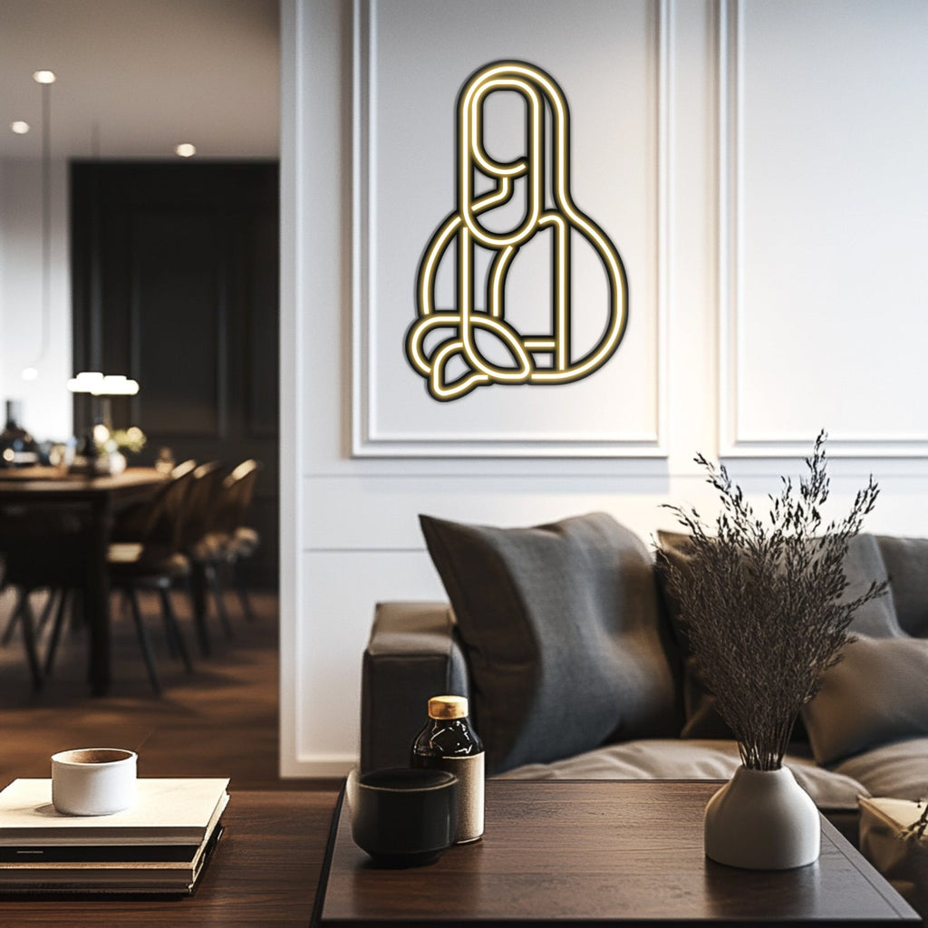 Mona Lisa Metal Neon Wall Art- LN0010
