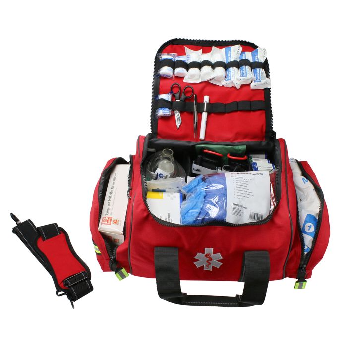 First Resp Bag Basic, Standard, Bleed Control, Airway Mngmt, BBP