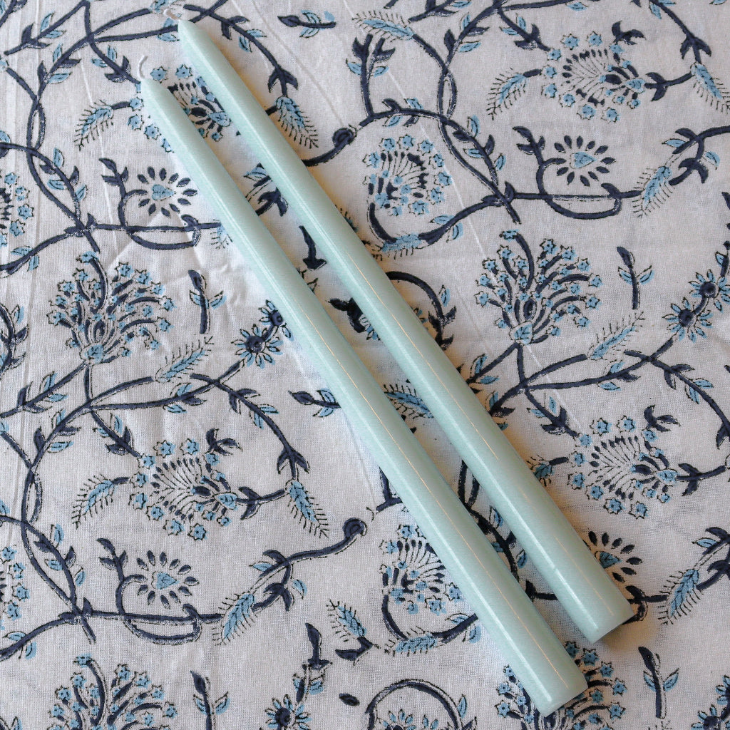 24 Extra Tall Baby Blue Cloud Taper Candles - 6 Packs of 4