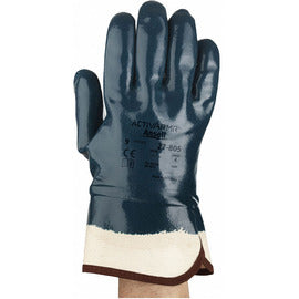 Ansell Blue Nitrile Fully Coated Large Cuff Dozen