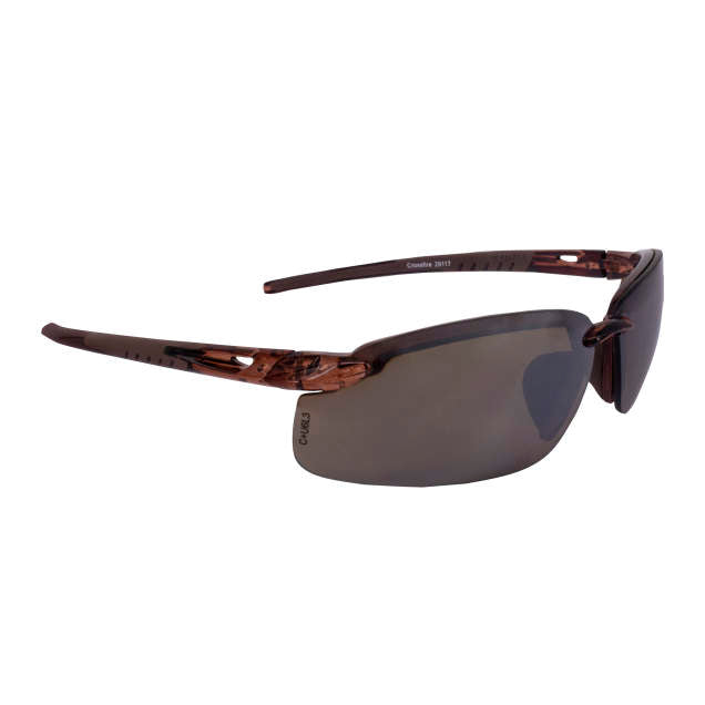 Crossfire ES5 Premium Safety Eyewear - Brown lens