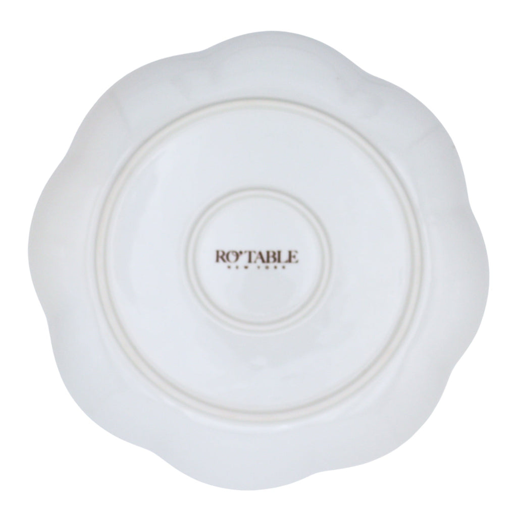 Fabled Flora Scalloped Starter Plate - Set of 4 (+1 Bonus Plate)