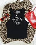 Trashy side cropped tank