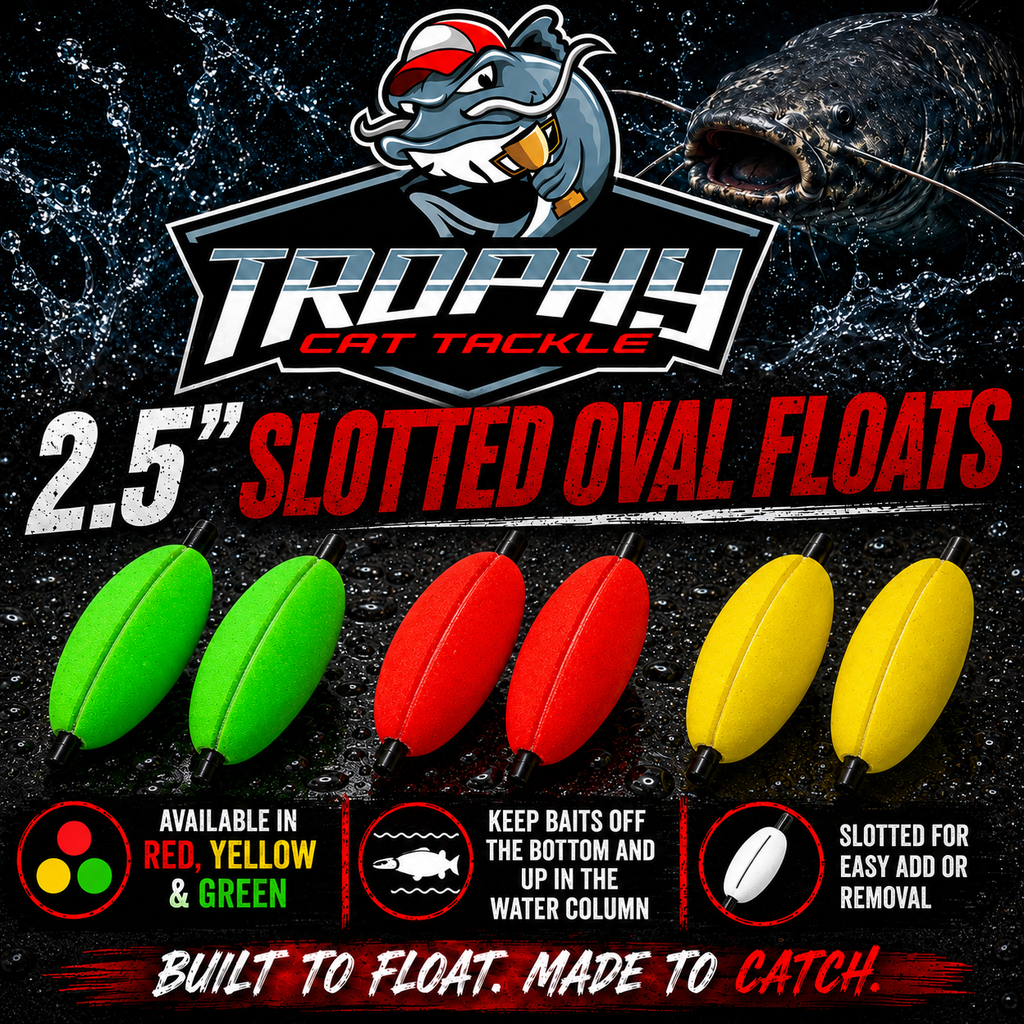 SLOTTED Oval Float 2.5 inch