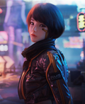 Syn Leather Jacket Cyberpunk 2077