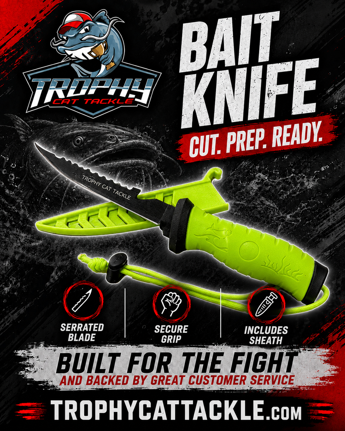 Trophy Cat Bait Knife