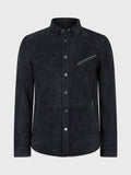 Handmade Bandeo Collar Leather Jacket