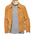 Handmade Collared Suede Leather Jacket