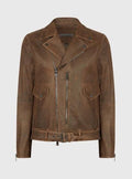 Handmade Belted Biker Jacket