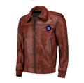 Handmade  Solana Brown Bomber Leather Jacket