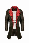 20-77 Phantom Liberty Solomon Reed Cosplay Costume Black Leather Coat,   Cosplay Idris Elba Inspired Handcrafted by Ox and Bulls